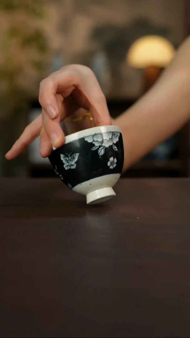 杯景德镇陶瓷杯碗柴烧多人