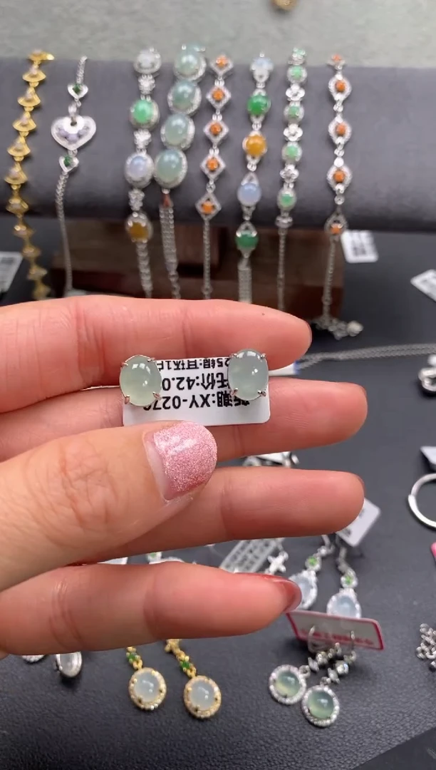 【闪购商品】翡翠戒指银S925镶嵌22222     0