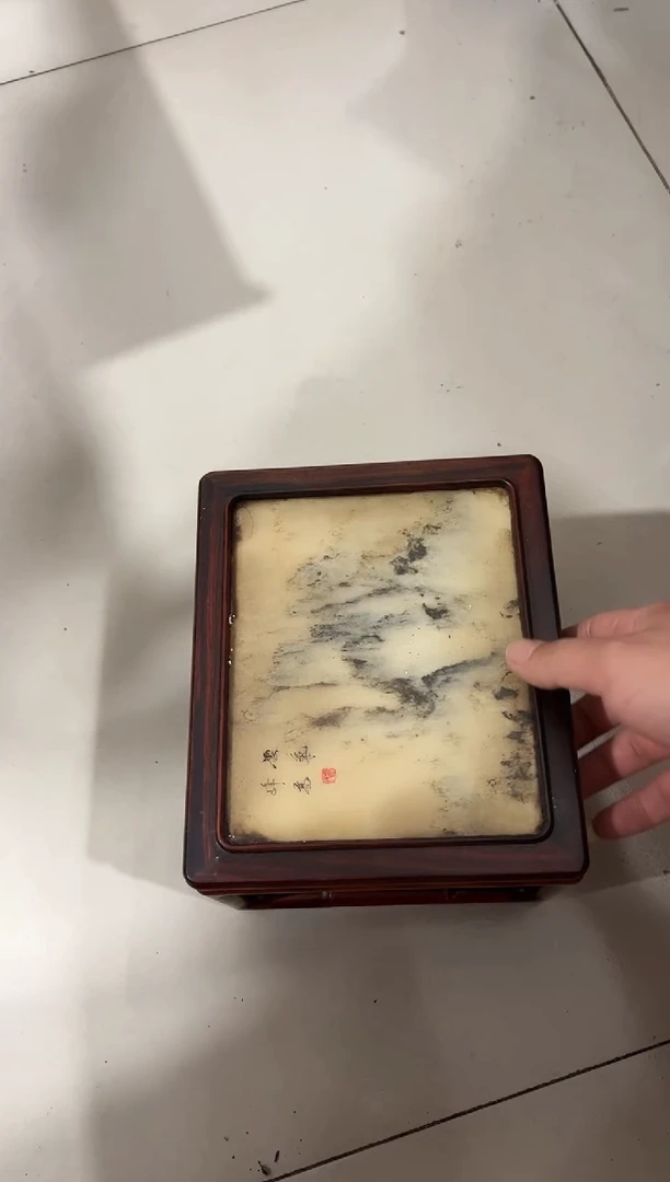 木云石顶板长方形花架