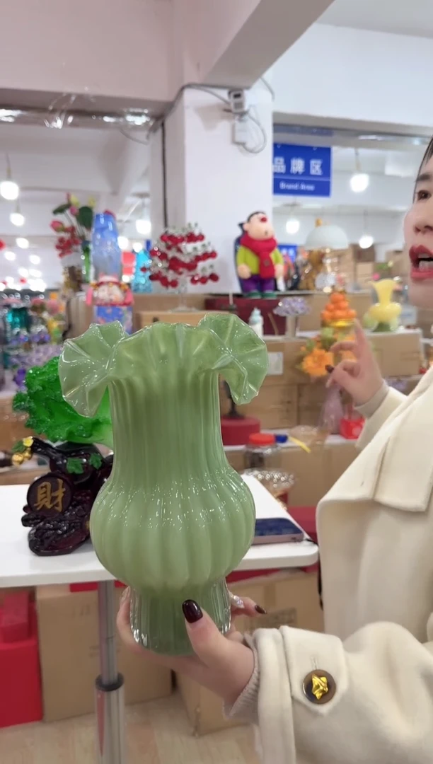 【闪购商品】玻璃洛芙花器-i-早27