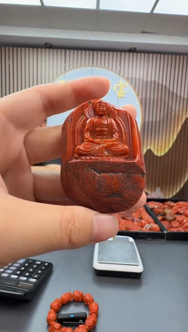 未镶嵌雕刻南红玛瑙021ZB1012产品一个
