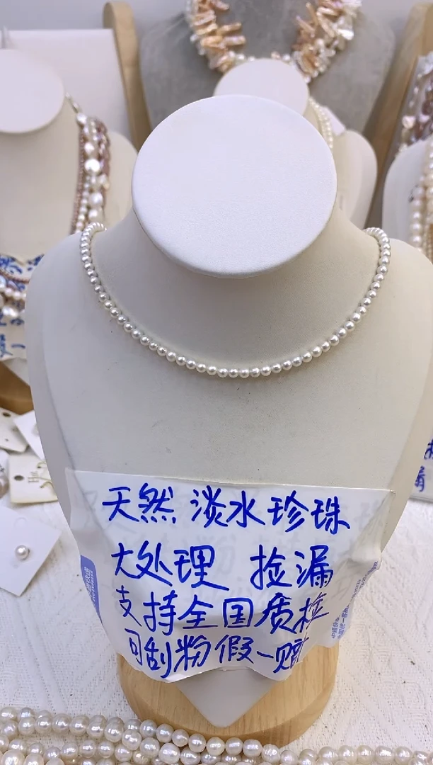 淡水珍珠钛钢颈饰408