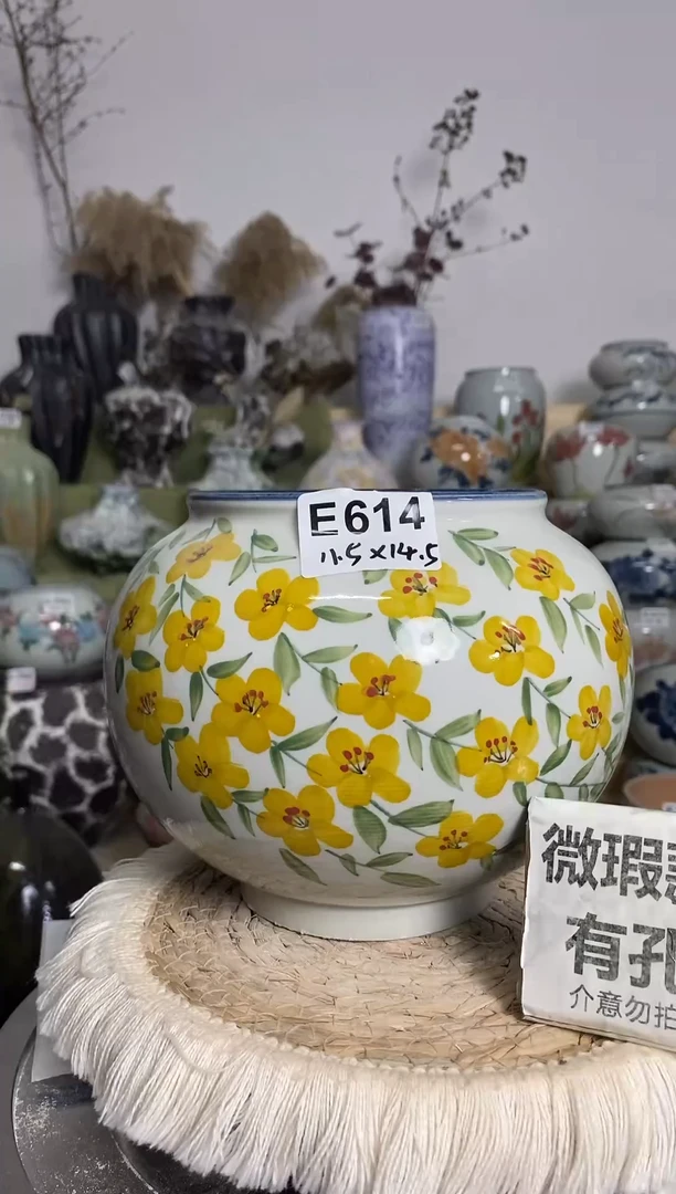 景德镇纯手绘高温 E614 瑕疵