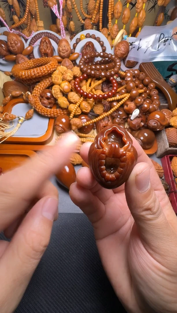 手串橄榄核无相一对