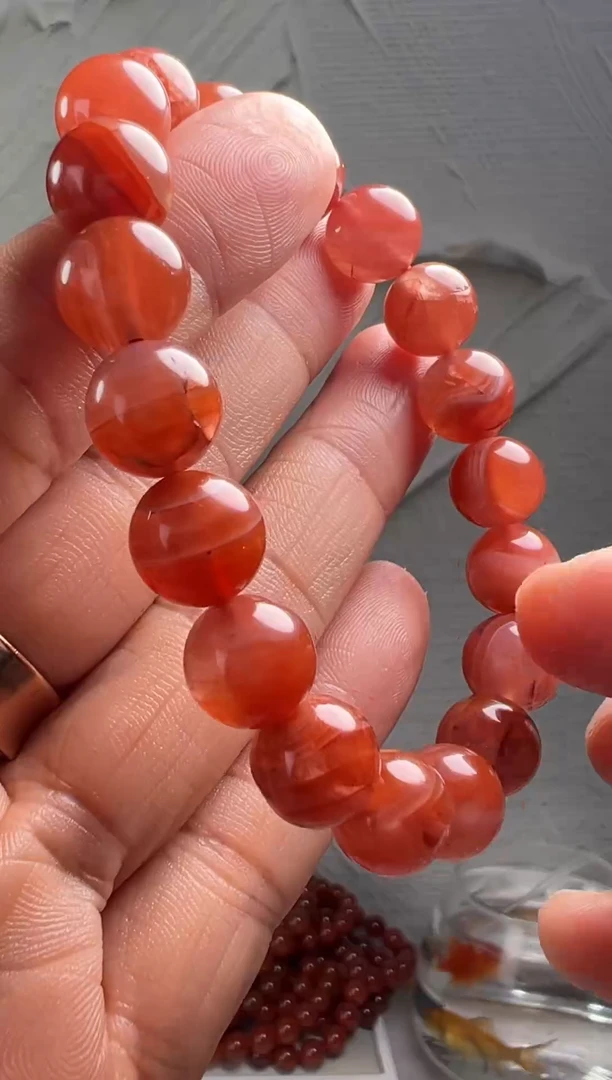 手串未镶嵌南红玛瑙南红玛瑙（默认微瑕）
