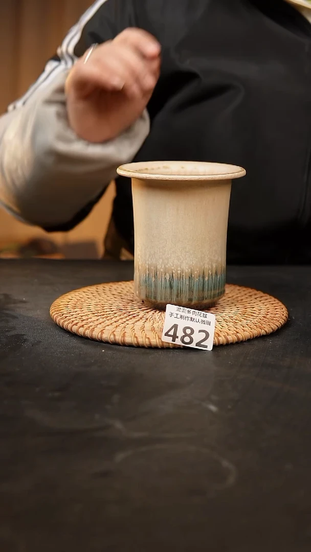 【闪购商品】瓷片482泥泥手工花盆口