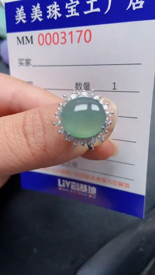 颈饰银S925镶嵌翡翠3170