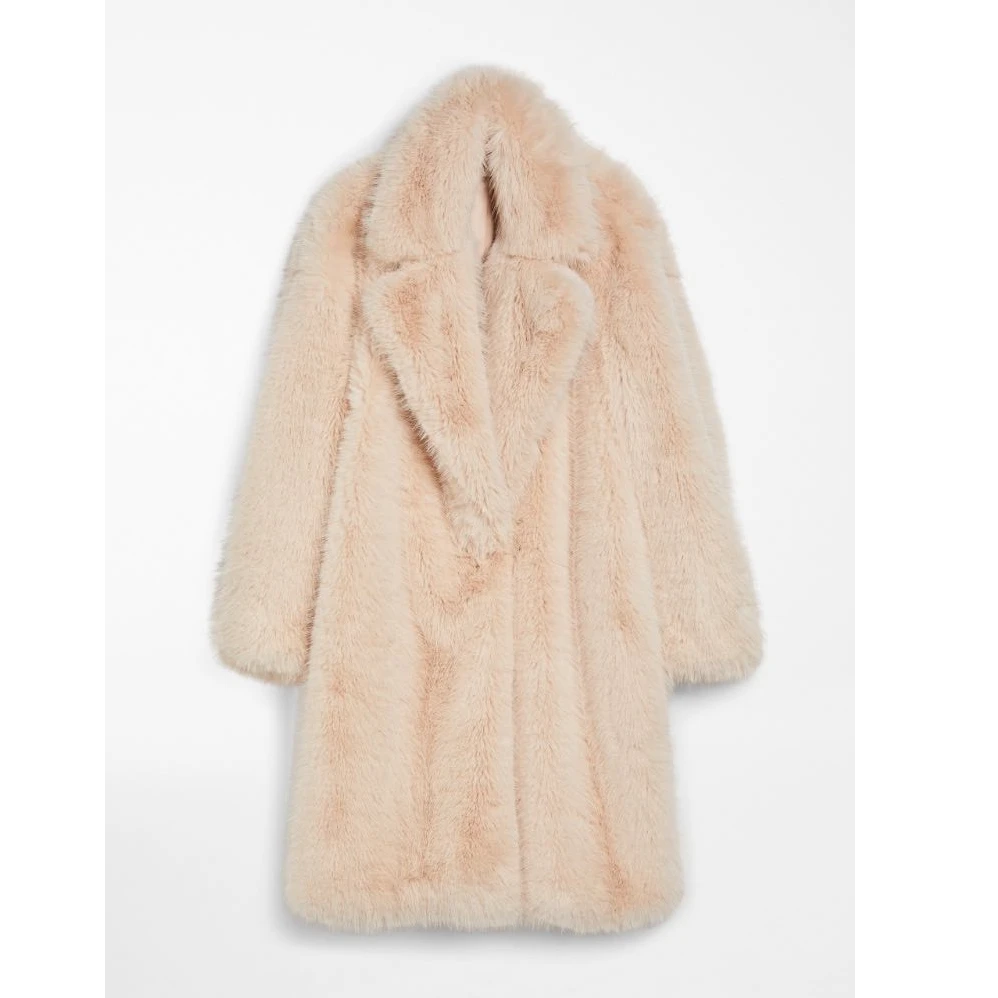 未使用 MaxMara 国现  时尚纯色毛绒大衣外套 DY0007