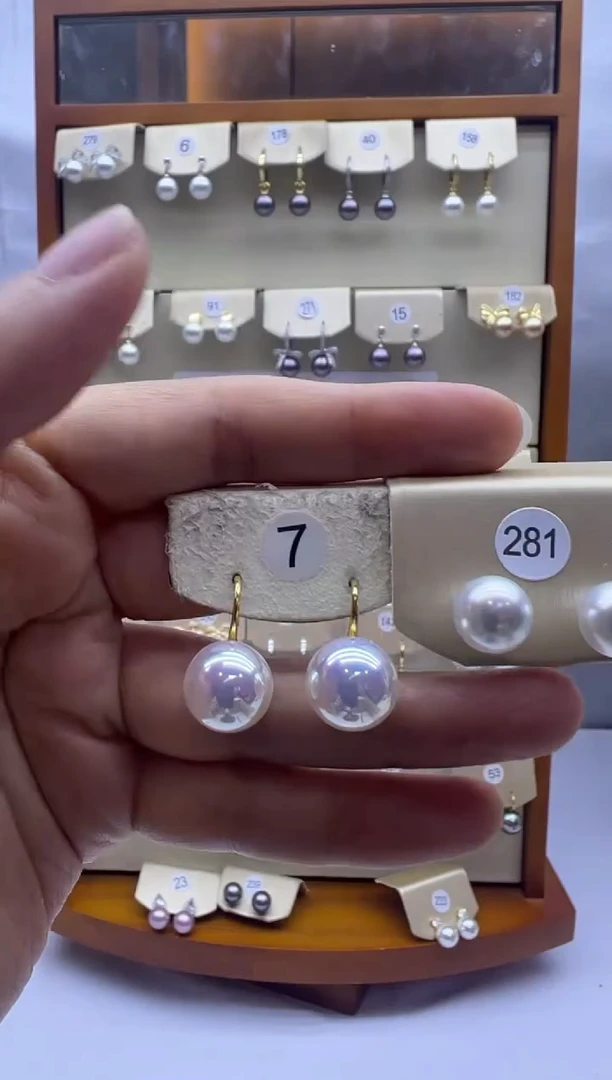 未镶嵌耳饰淡水珍珠281+7