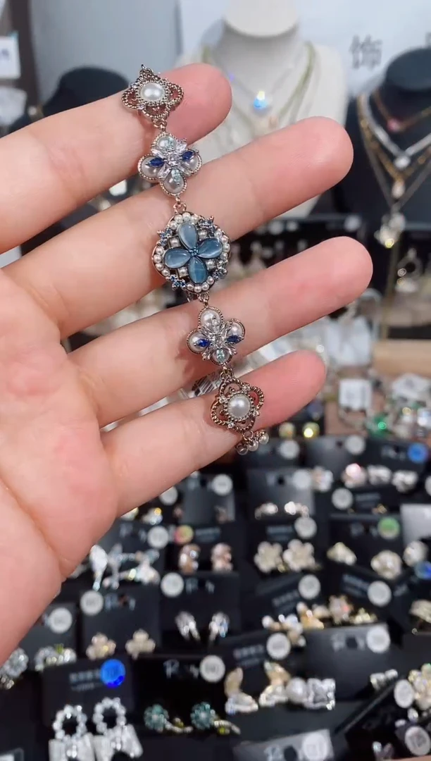 铜合金无925银手链7604