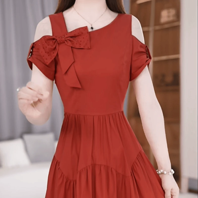 725【连衣裙】2025夏季新款时尚优雅气质法式修身显瘦洋气连衣裙