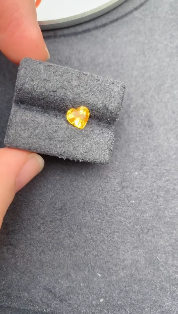 彩色蓝宝石裸石未镶嵌1ct黄蓝宝  DE