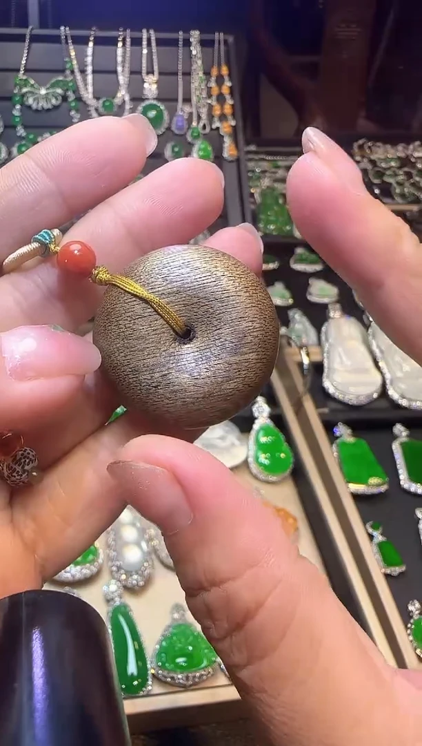 吊坠沉香平安扣沉香