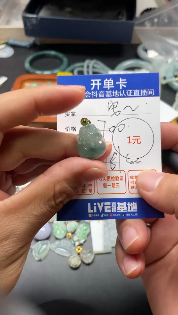 颈饰未镶嵌翡翠❤****?挂件