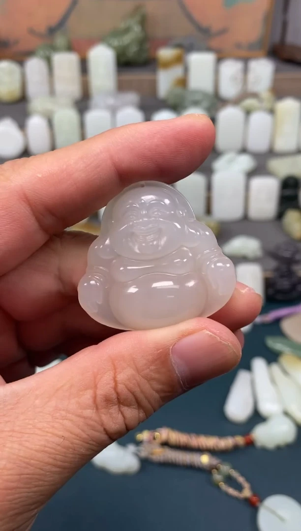 颈饰未镶嵌和田玉零****度佛公