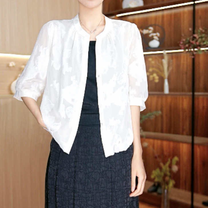 7112-11（白月光）新款女士小衫上衣