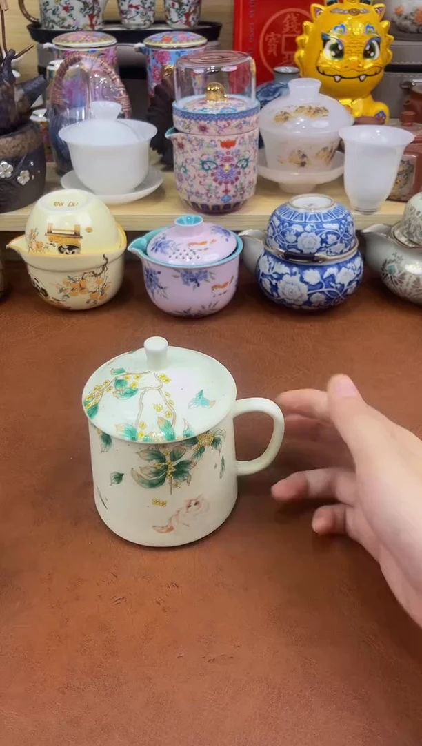 陶瓷茶具摆件旅行套组