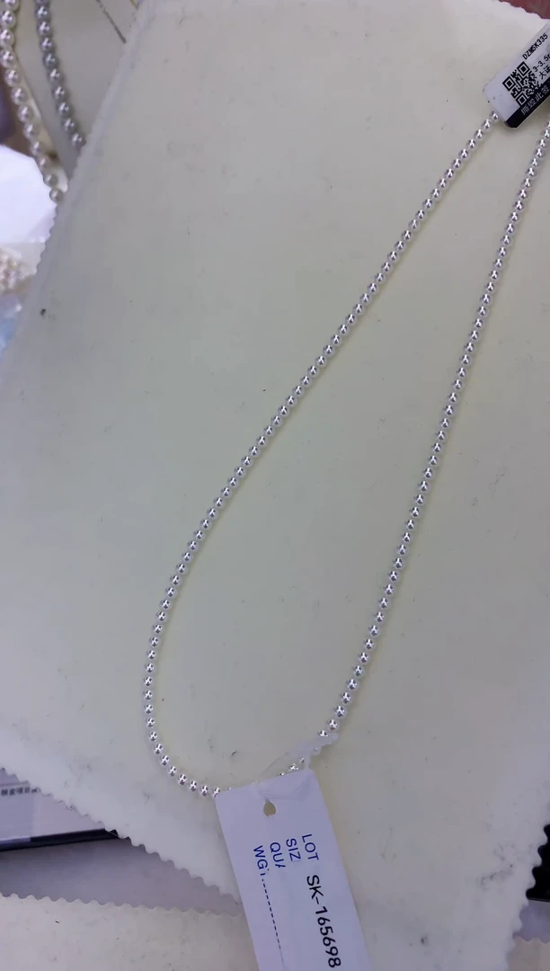 18K金镶嵌饰品海水珍珠3-3.5rose满珠链带大证