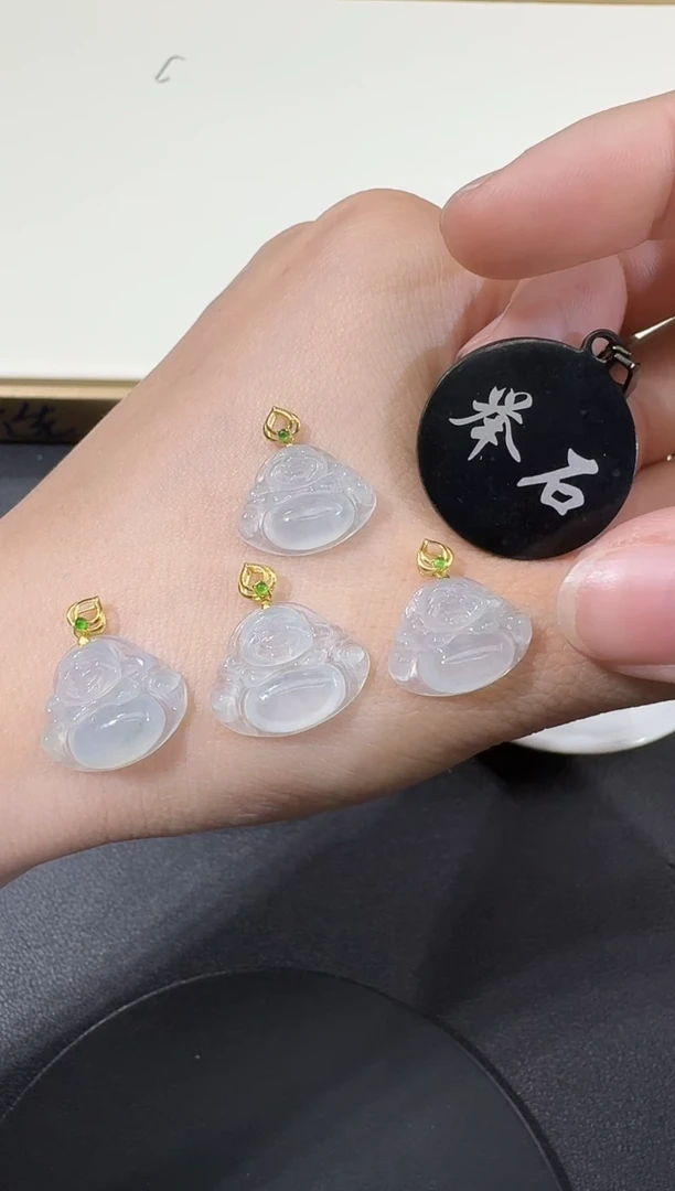 【闪购商品】翡翠18K金镶嵌颈饰H0316-S1333-117多样性一件