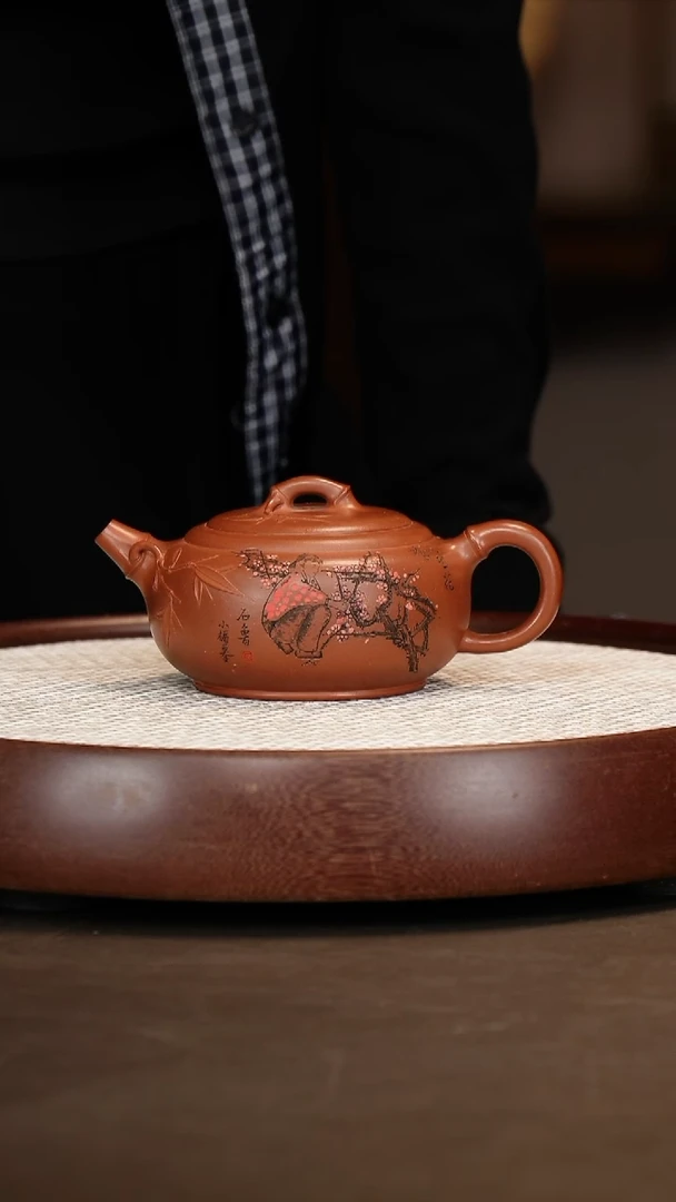 【吴小楣】竹韵 360c+石珈水墨画+青瓷水洗+山水套杯