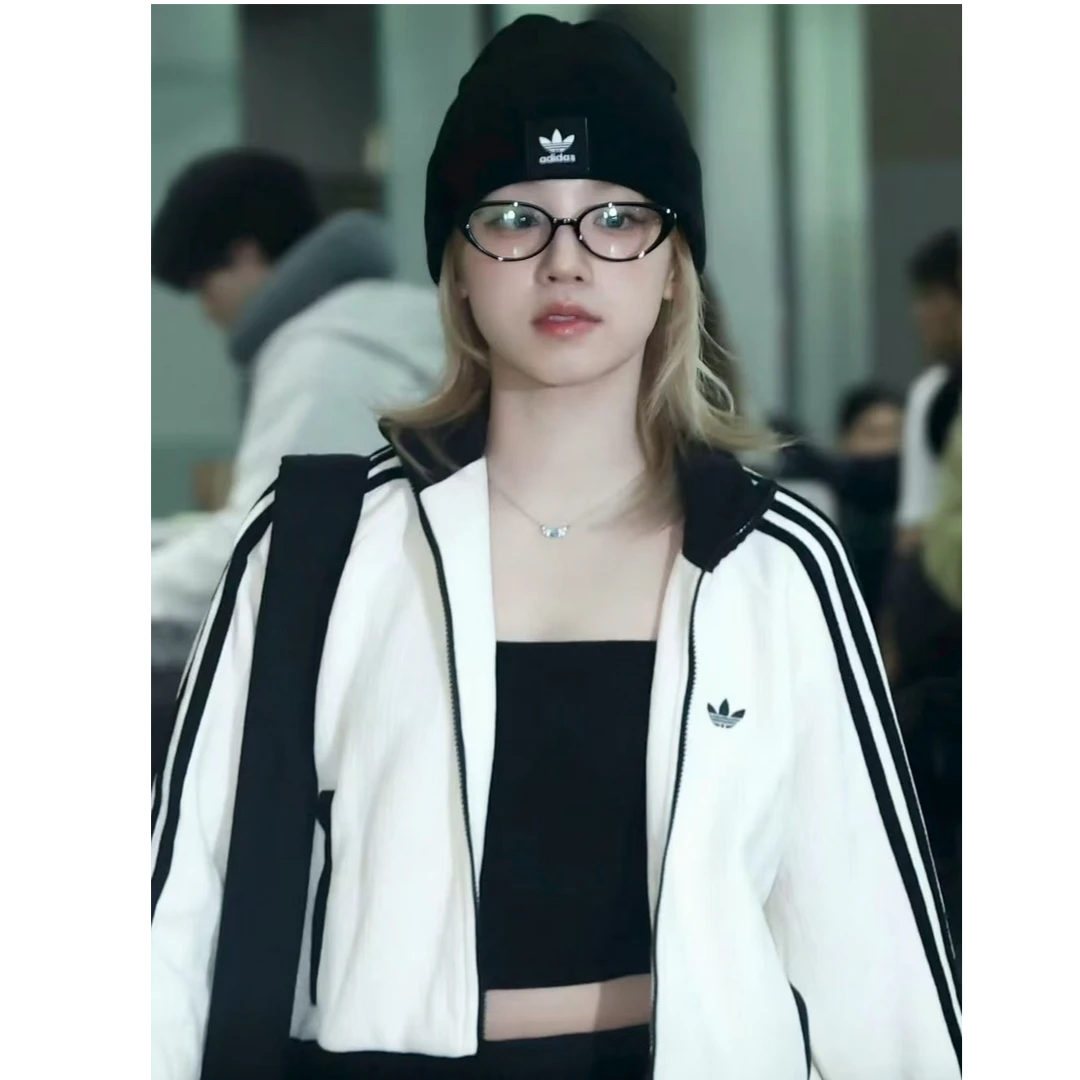 adidas三叶草COLOR JACKET撞色复古休闲立领运动宽松薄外套JN0722