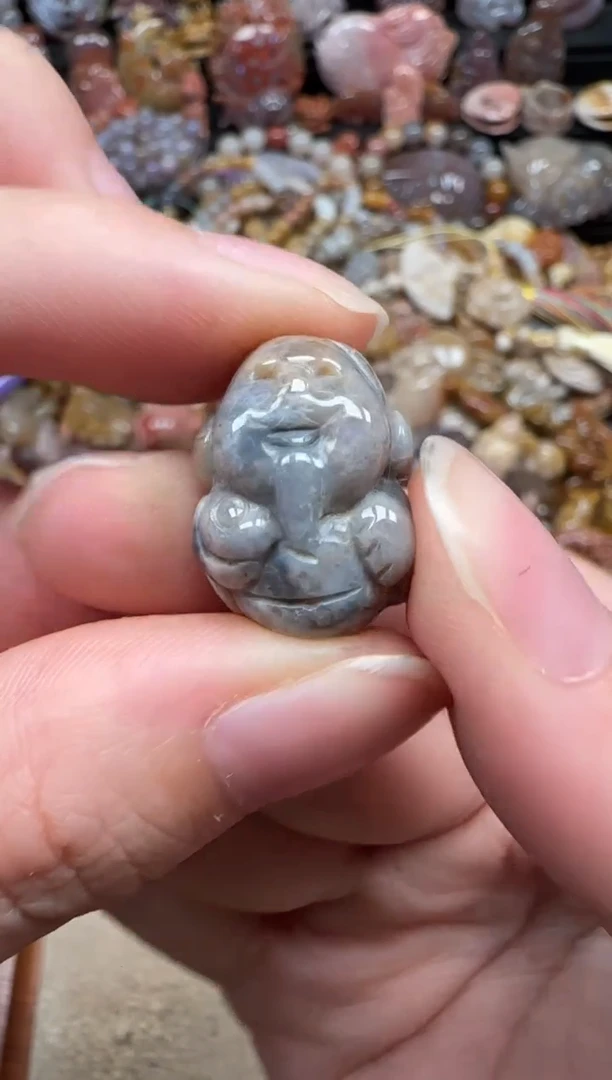 颈饰未镶嵌硅化珊瑚（珊瑚玉）096