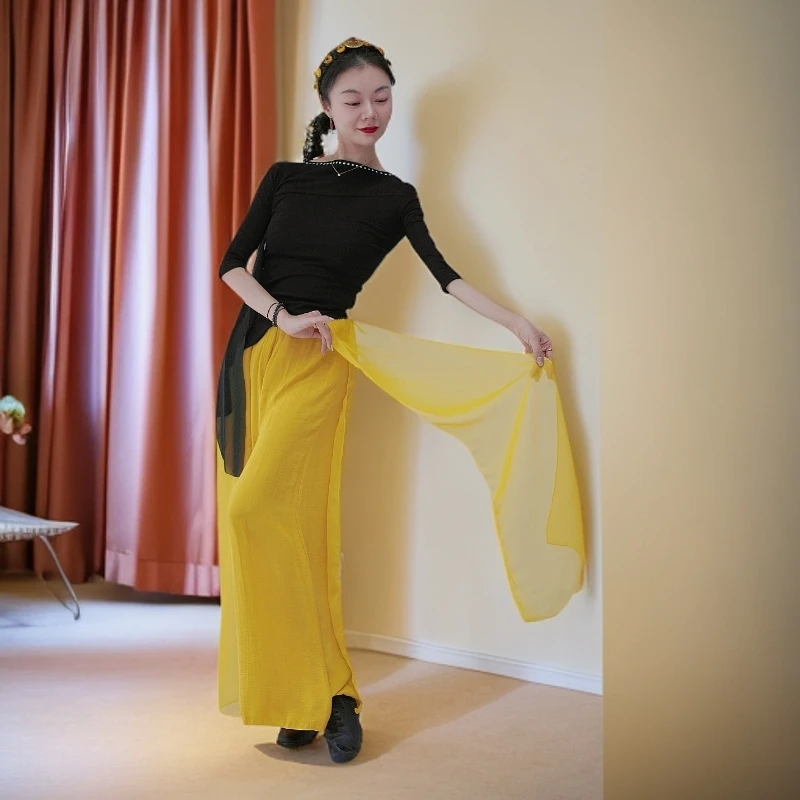 [小美老师专属】古典舞练功阔腿裤女飘逸现代舞演出中国舞舞蹈服