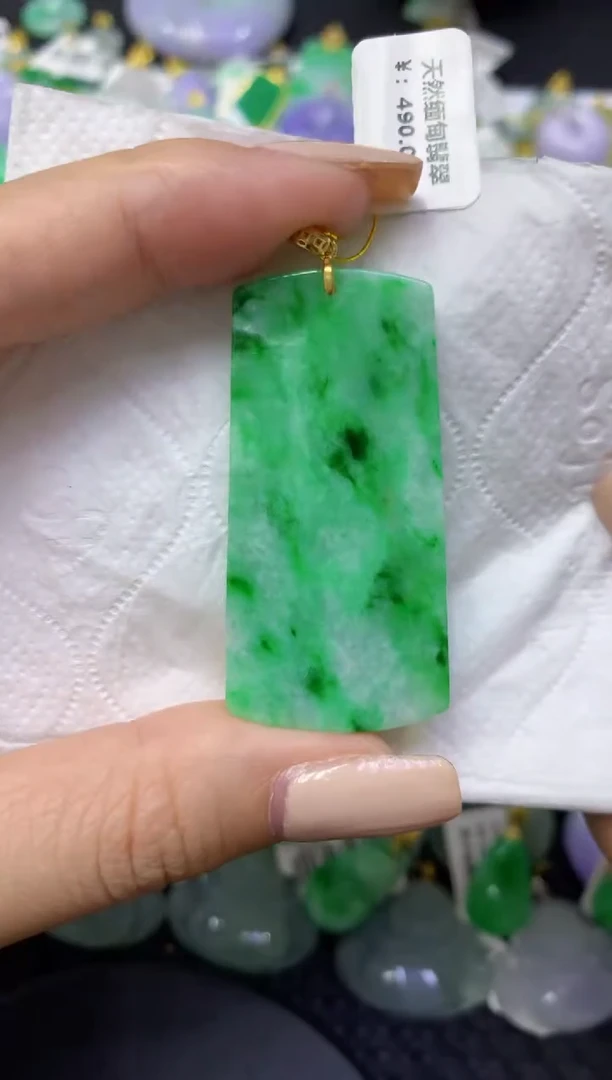 颈饰未镶嵌翡翠天然缅甸翡翠A货