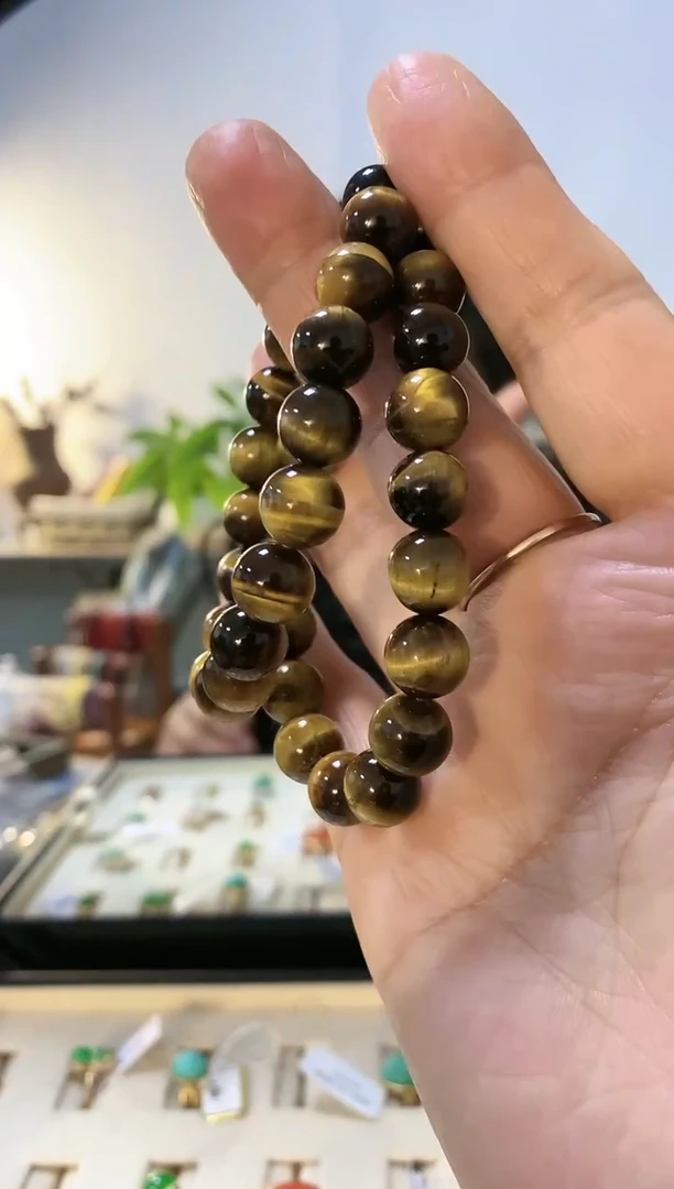 未镶嵌手链木变石（虎睛石）手串