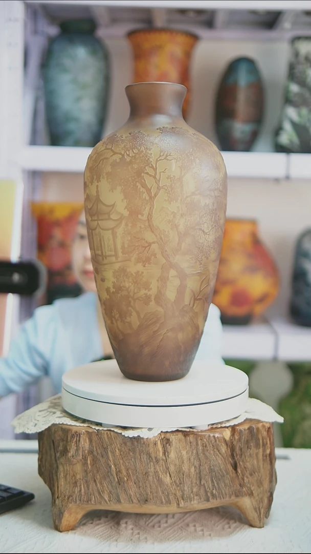 手工艺品琉璃【14】格雷花瓶