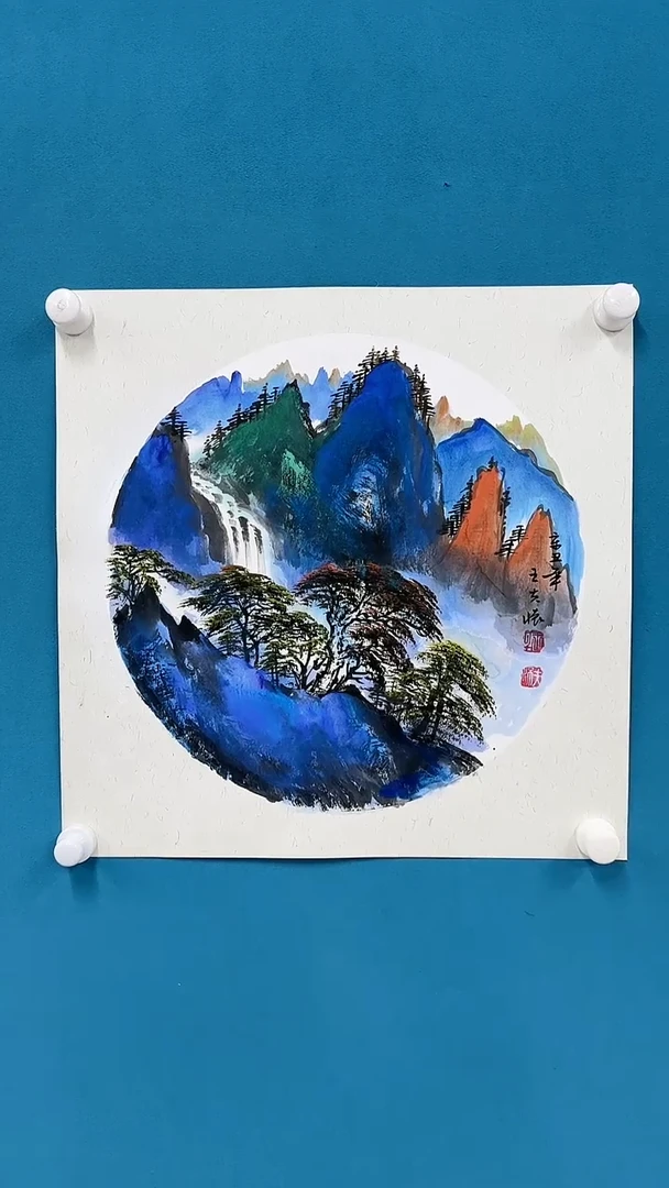 【闪购商品】国画3.4-国检-王夫怀-50斗方05