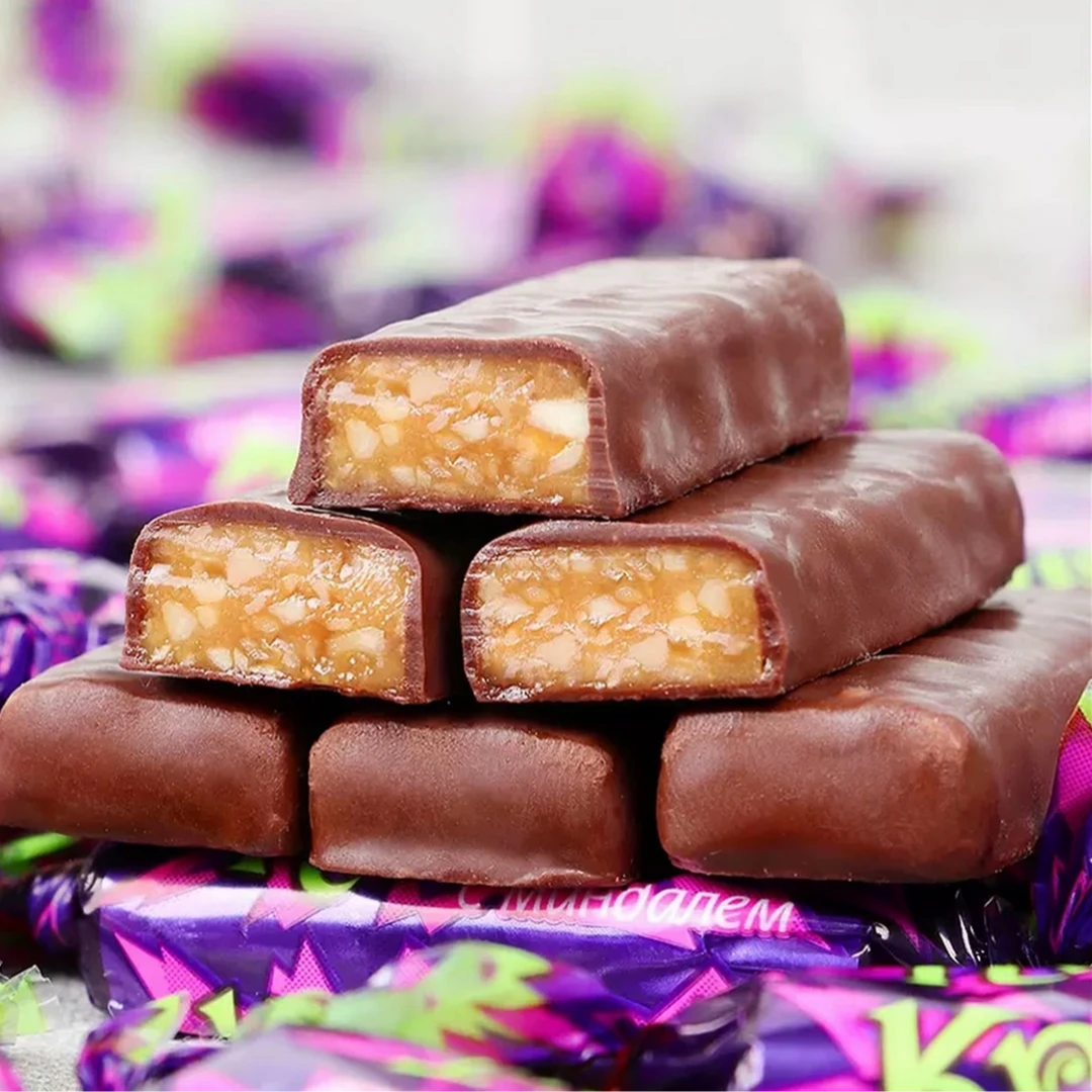 KDV俄罗斯紫皮糖果巧克力夹心酥脆解馋休闲零食品年货