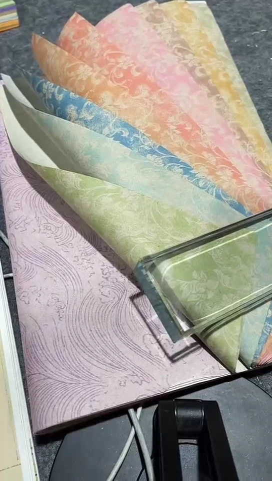 33/45做旧折枝花50张