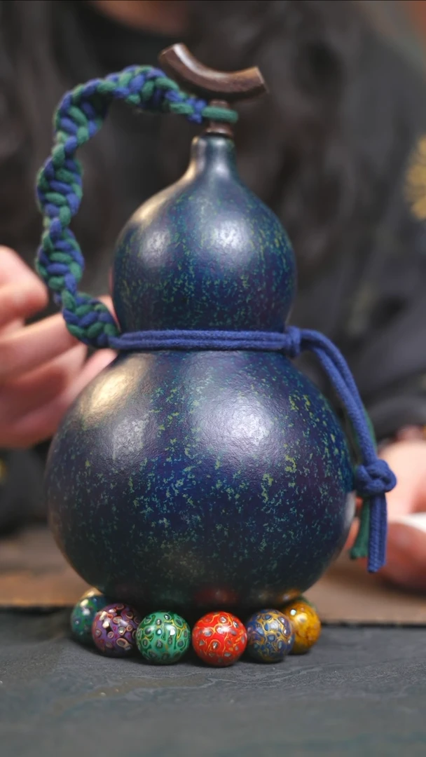 【闪购商品】YT217大漆酒葫芦不包手串及旋转底座