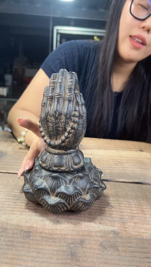 陶土求佛手+实心底座