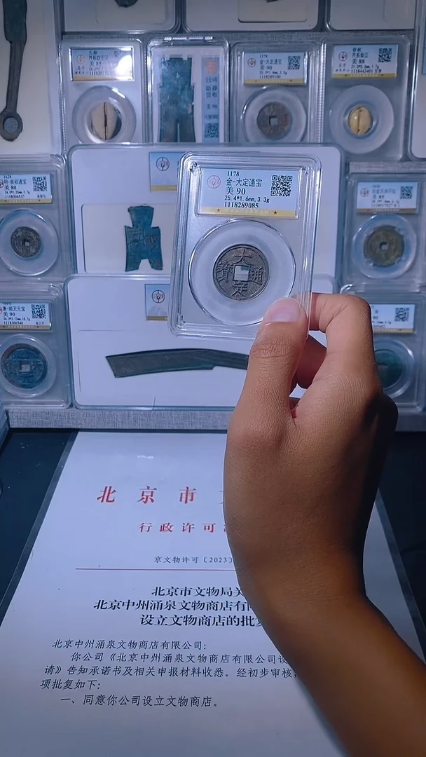 铜琪珍  大定通宝  一枚