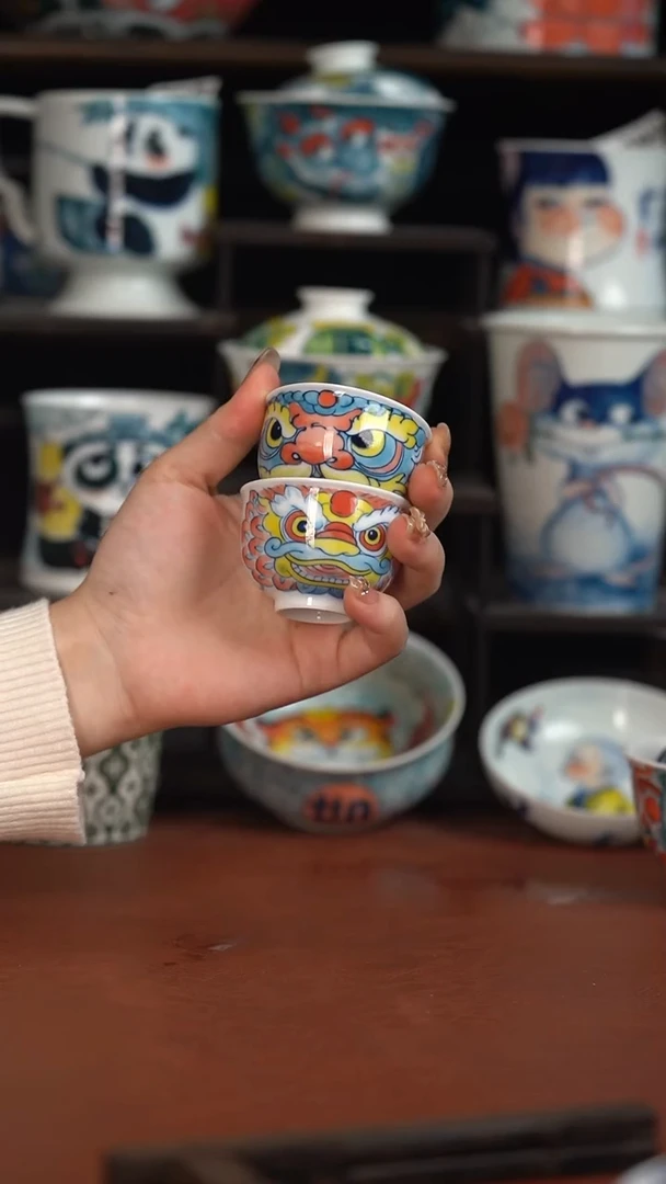 昨明手绘小蛋杯2只（宠粉福利）