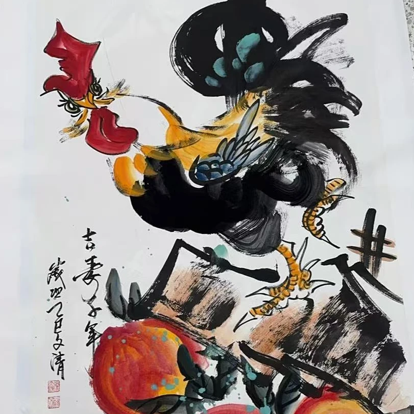 橱窗展示/乐雅文化艺术中心/徐文清/宣纸国画/带证书