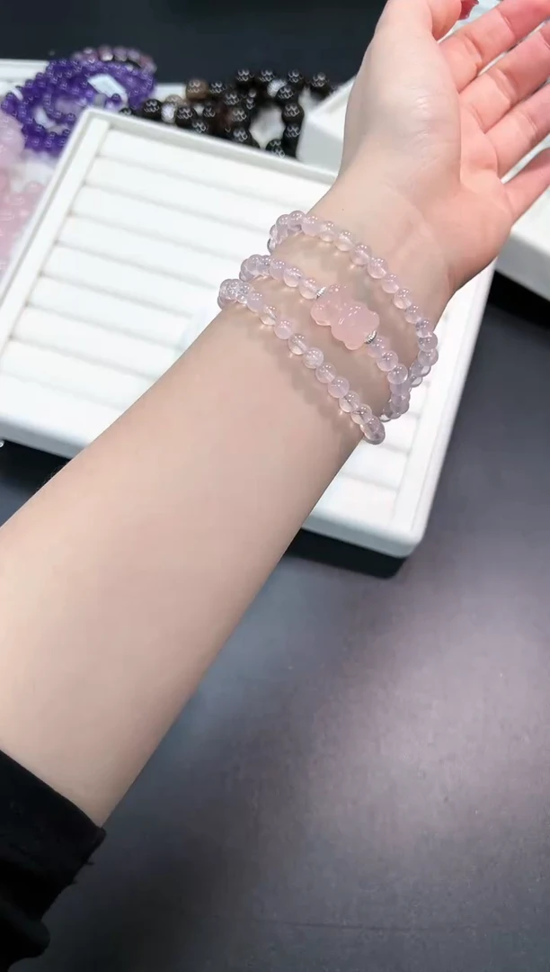 【闪购商品】水晶手串未镶嵌36d多样性发其一/1条默认微瑕