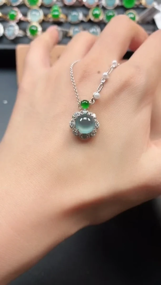 银S925镶嵌戒指翡翠1111