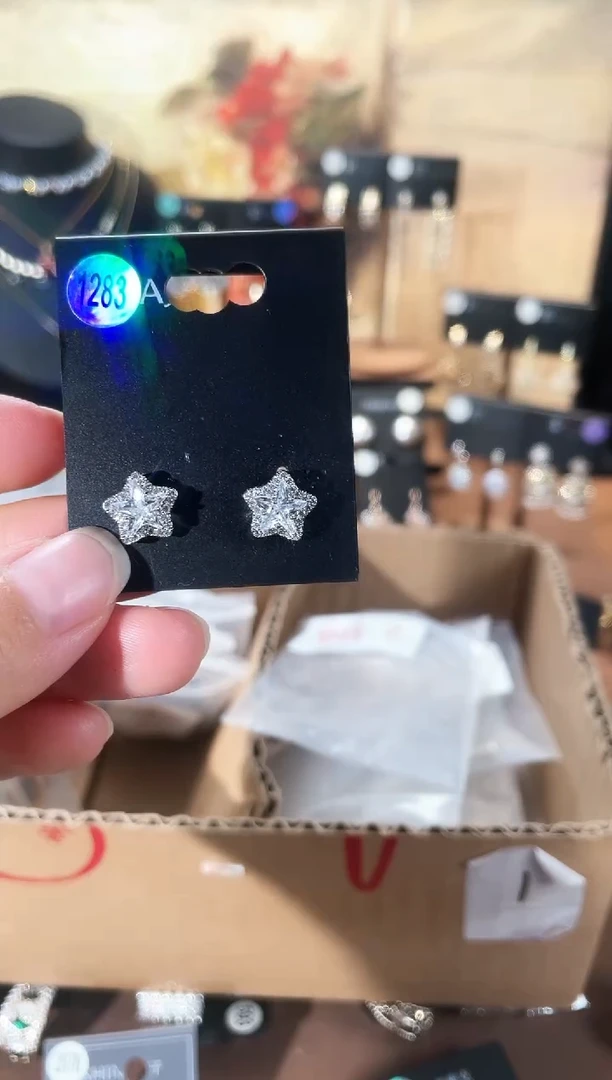 合金925银锆石豆1293
