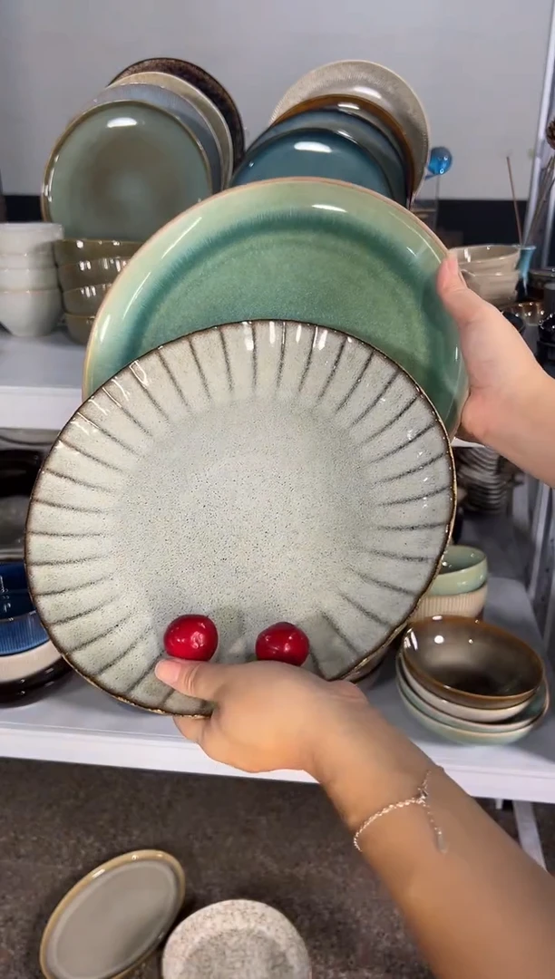 陶瓷外贸尾货瑕疵满20包邮X2 大盘