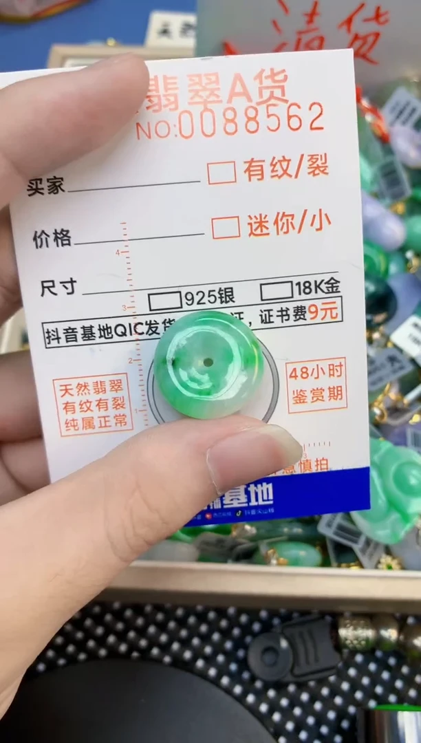 翡翠未镶嵌吊坠(不含链)1