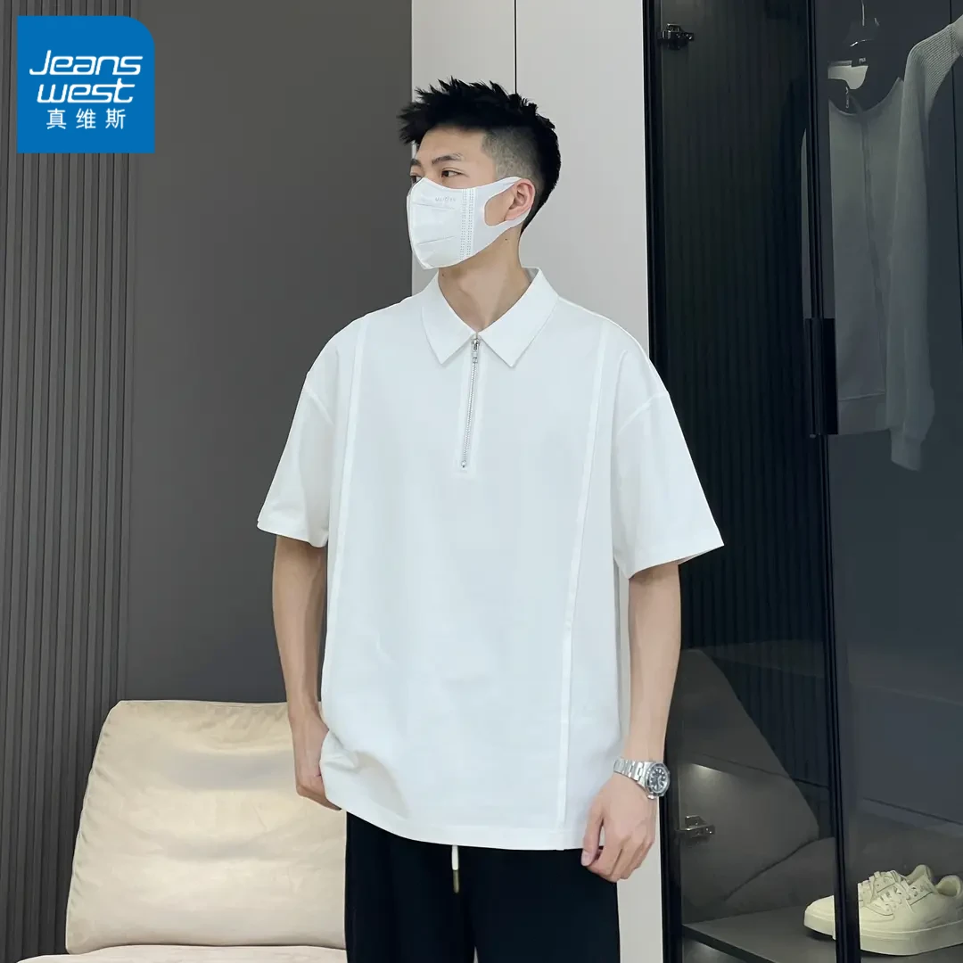 真维斯高级感男装夏季新款男生POLO衫简约休闲百搭透气时尚短袖男