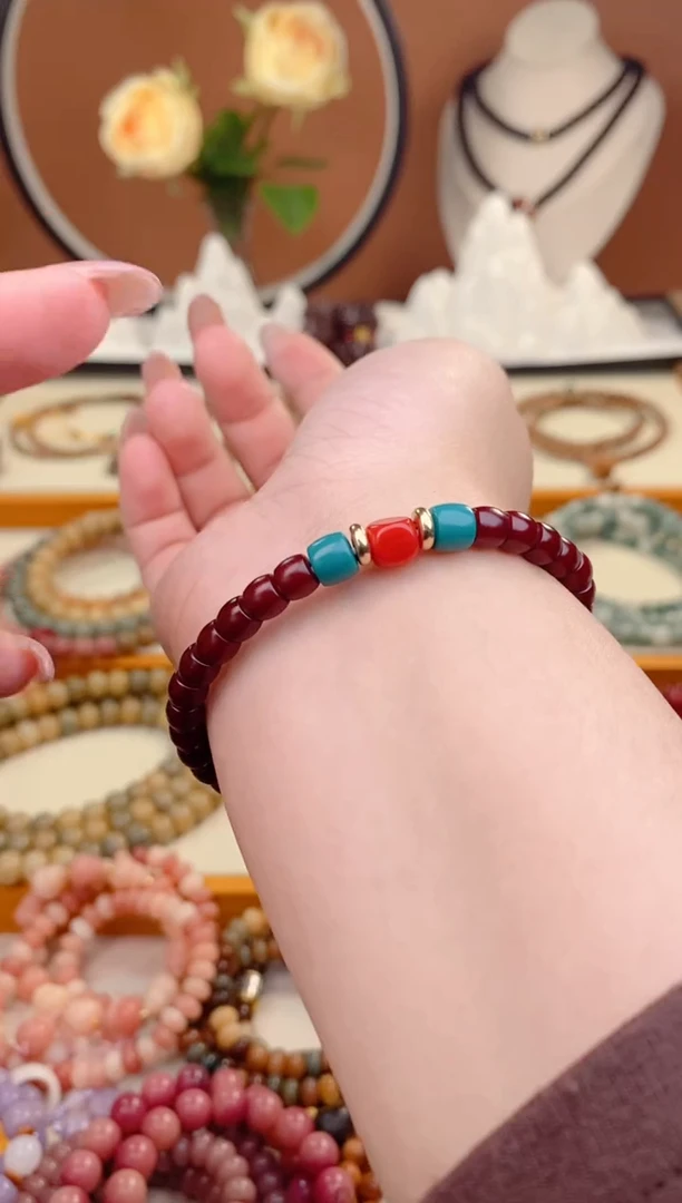 【闪购商品】菩提根/象牙果手串砂砂红精工直切菩提单圈