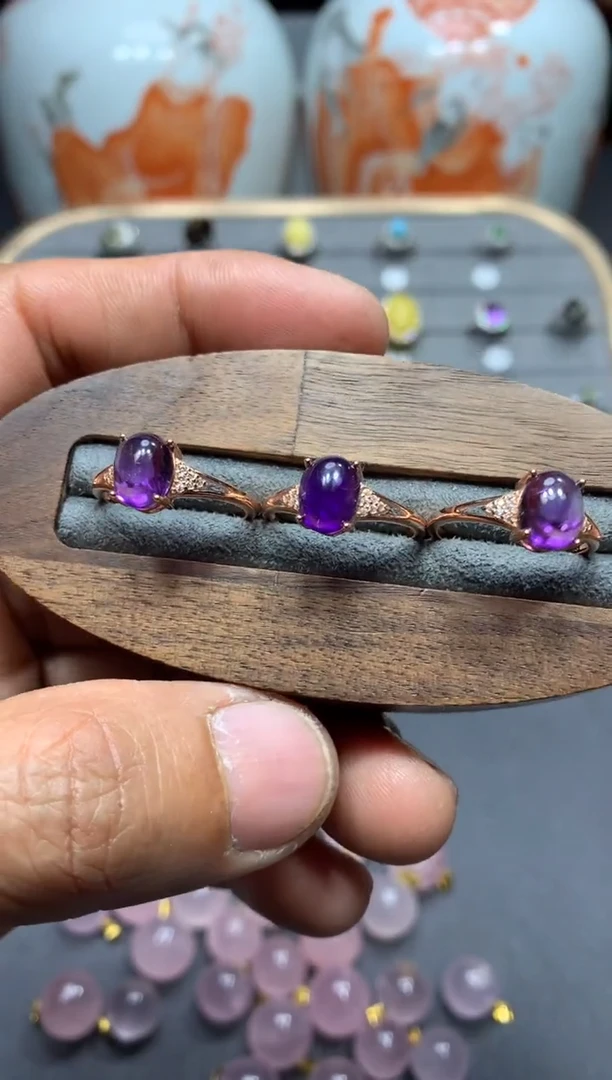 【闪购商品】水晶戒指银S925镶嵌W57（随机性发货只发一单）