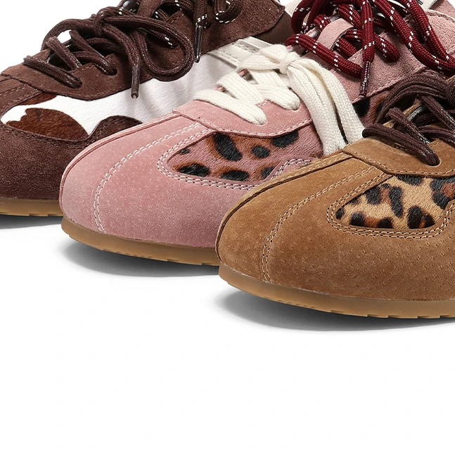 【LP】时尚休闲女百搭拼色复古运动德迅鞋-X（258-263）