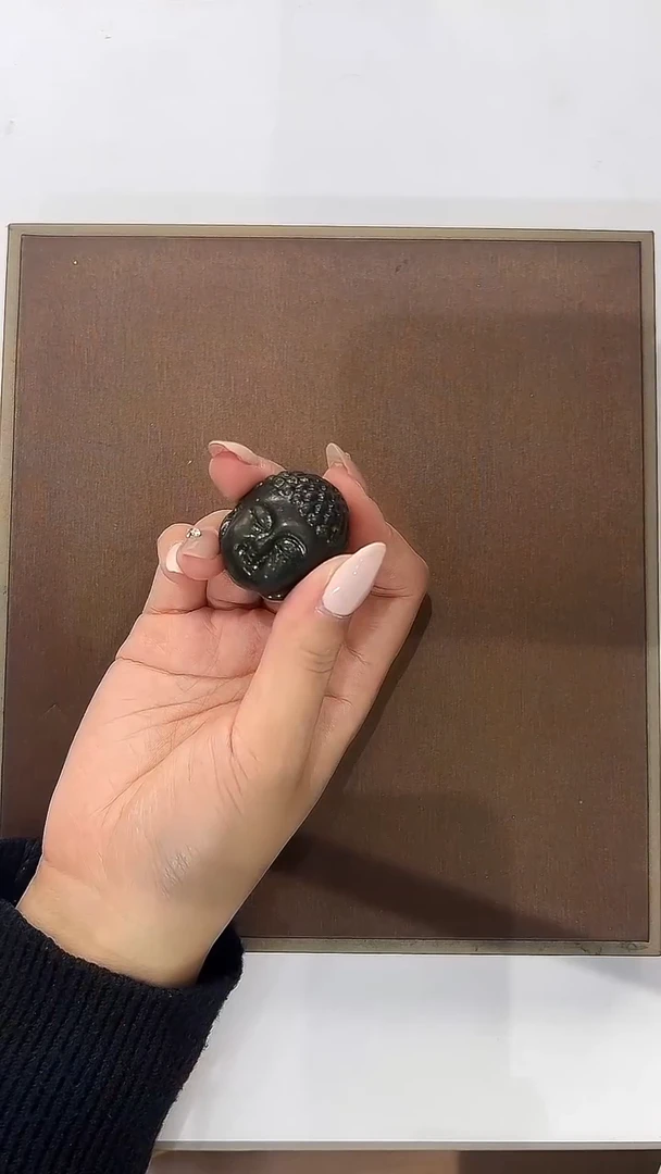 未镶嵌和田玉把件佛头-多样性发货其中发一