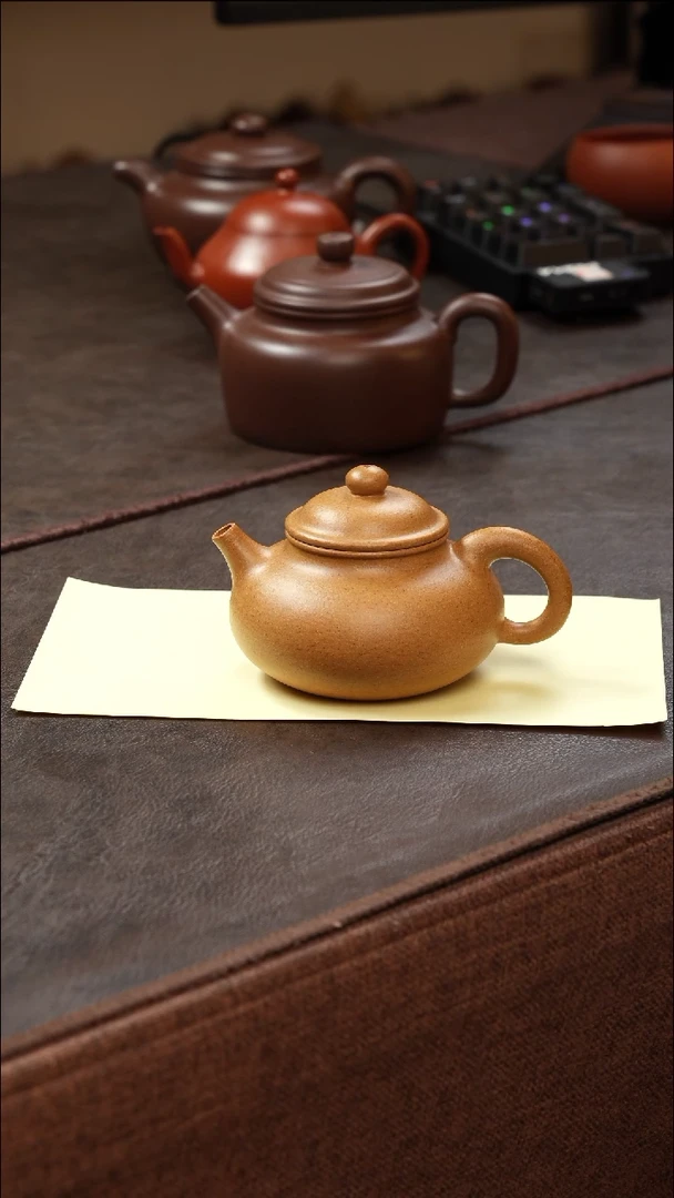 茶壶紫砂壶·31黄金段容天160cc