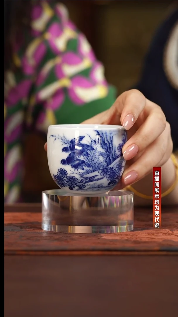 画堂春邵微平老师花鸟手握杯（双雀）
